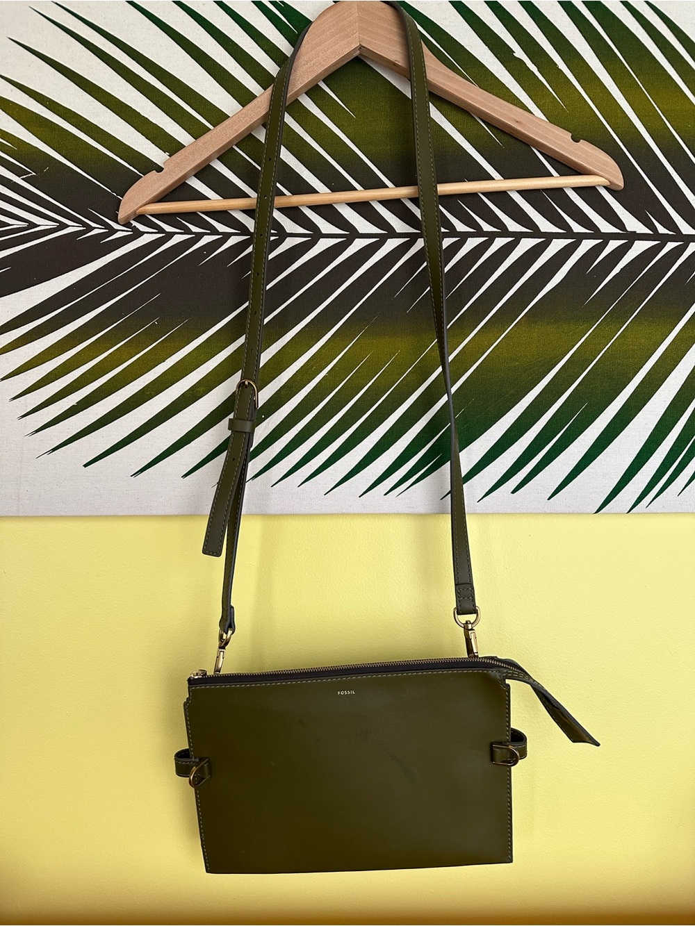 Fossil crossbody cactus purse
